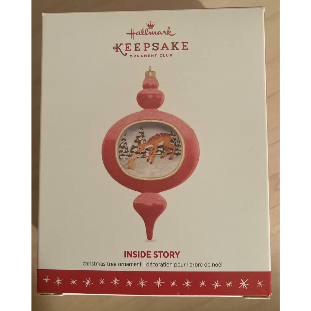 Hallmark Keepsake Ornament Inside Story 2016 Christmas Tree Ornament Deer NIB